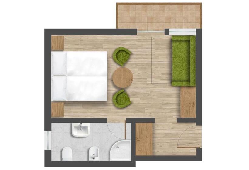 غرفة قياسية, Villa Eden