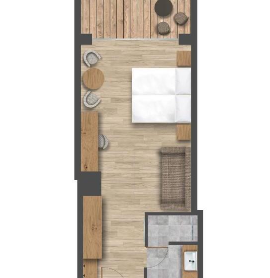 غرفة ديلوكس مزودة بشرفة, Villa Eden