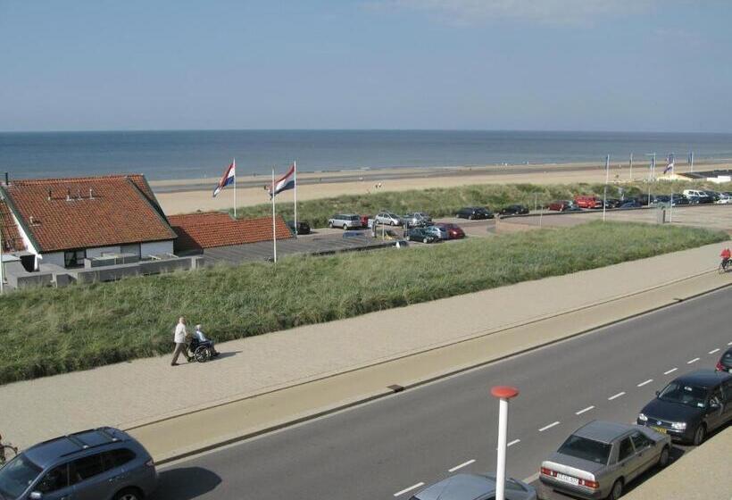 스탠다드 발코니 룸 바다 전망, Bed&breakfast Aan Strand