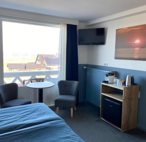 스탠다드 발코니 룸 바다 전망, Bed&breakfast Aan Strand