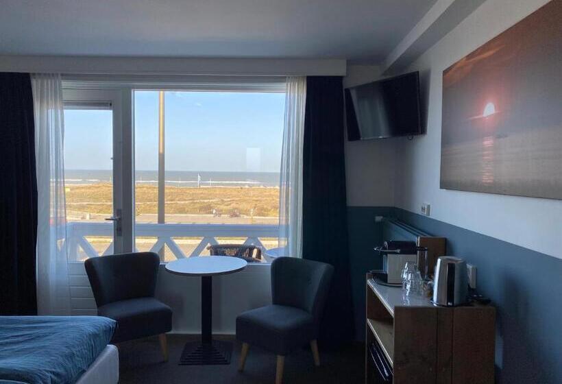 스탠다드 발코니 룸 바다 전망, Bed&breakfast Aan Strand
