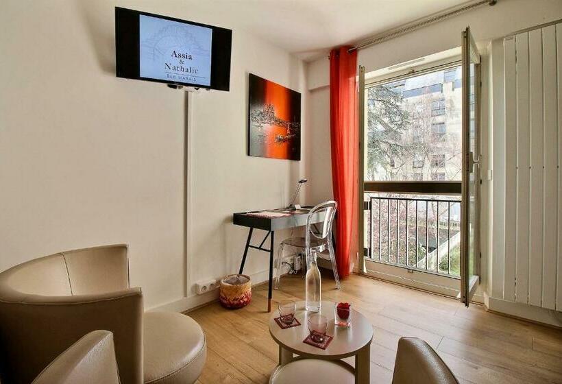 バスタブ付きスタンダードルーム, Assia & Nathalie   Luxury B&b Marais