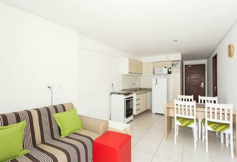 شقة ديلوكس غرفتين نوم مطلة على البحر, Vip Beira Mar Residence