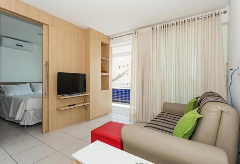 شقة ديلوكس غرفتين نوم مطلة على البحر, Vip Beira Mar Residence