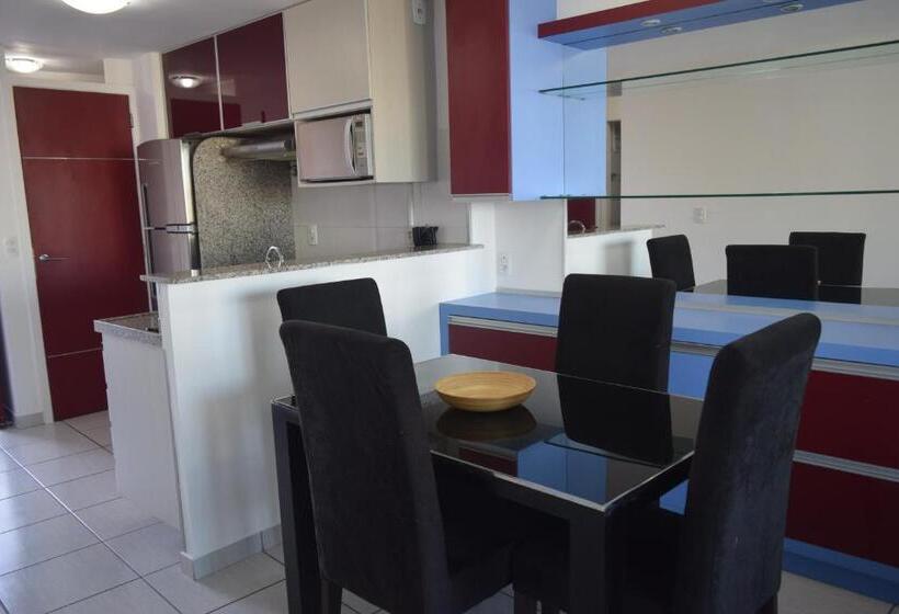 شقة غرفة نوم واحدة مزودة بشُرفة, Vip Beira Mar Residence