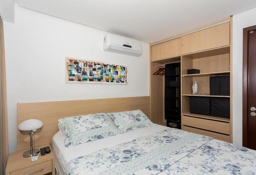 شقة غرفتين مطلة على البحر, Vip Beira Mar Residence