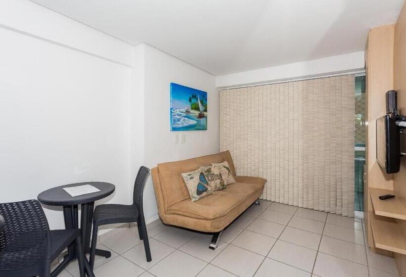 شقة غرفتين مطلة على البحر, Vip Beira Mar Residence