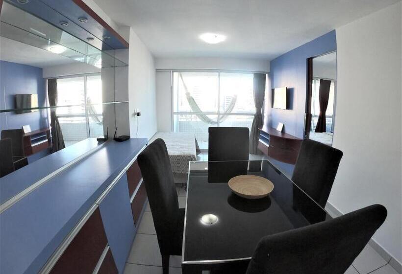 شقة غرفة نوم واحدة مزودة بشُرفة, Vip Beira Mar Residence