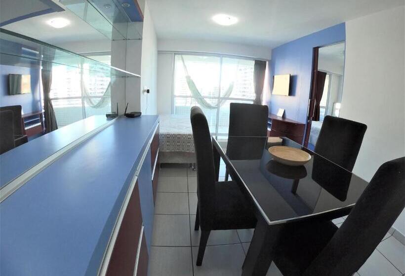 شقة غرفة نوم واحدة مزودة بشُرفة, Vip Beira Mar Residence