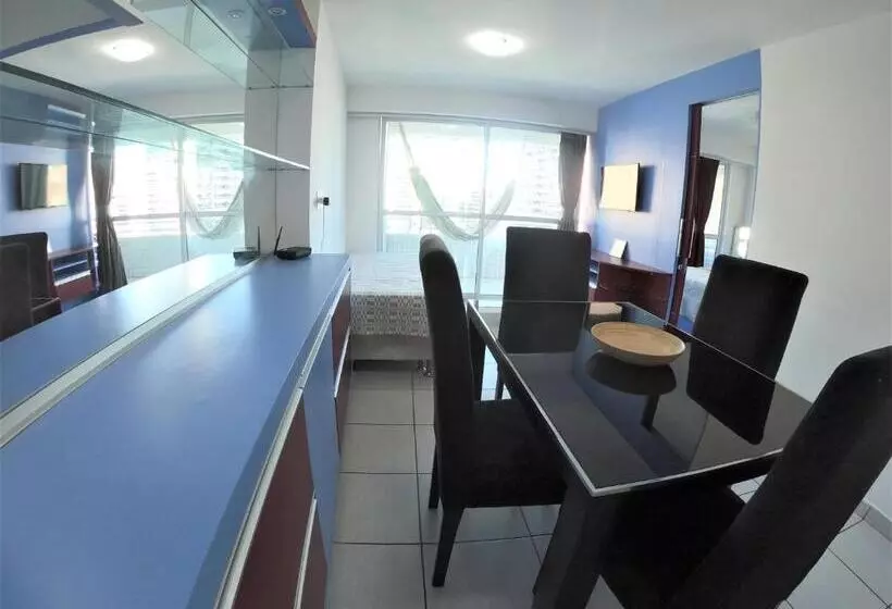 バルコニー付き１ベッドルームアパートメント, Vip Beira Mar Residence