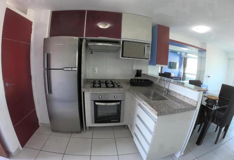 Апартаменты 1 Спальня с Балконом, Vip Beira Mar Residence