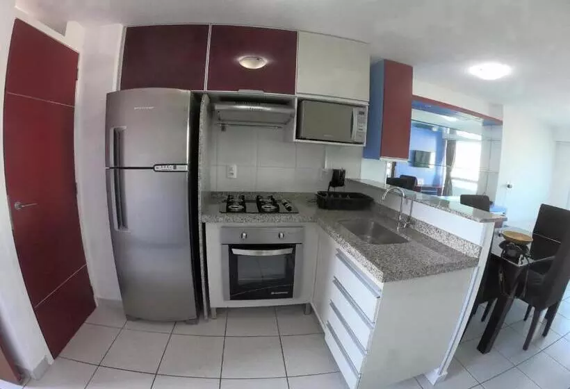 バルコニー付き１ベッドルームアパートメント, Vip Beira Mar Residence