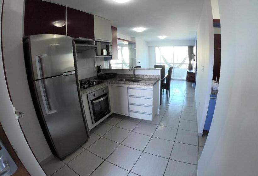 شقة غرفة نوم واحدة مزودة بشُرفة, Vip Beira Mar Residence