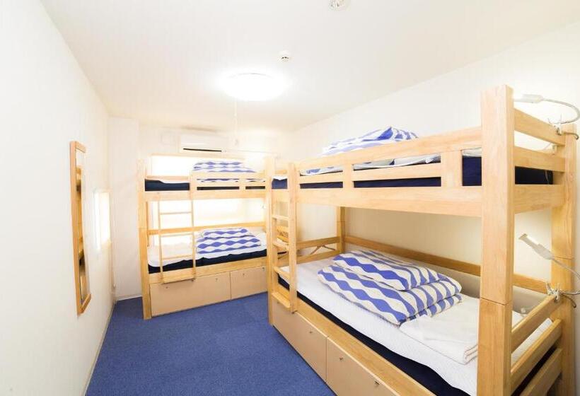 חדר סטנדרטי עם מיטת קומתיים ואמבטיה משותפת, K S House Kyoto  Travelers Hostel