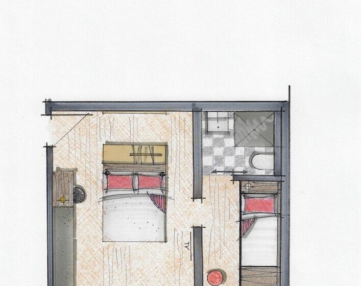 غرفة قياسية ثلاثية, Bio Hotel Adler