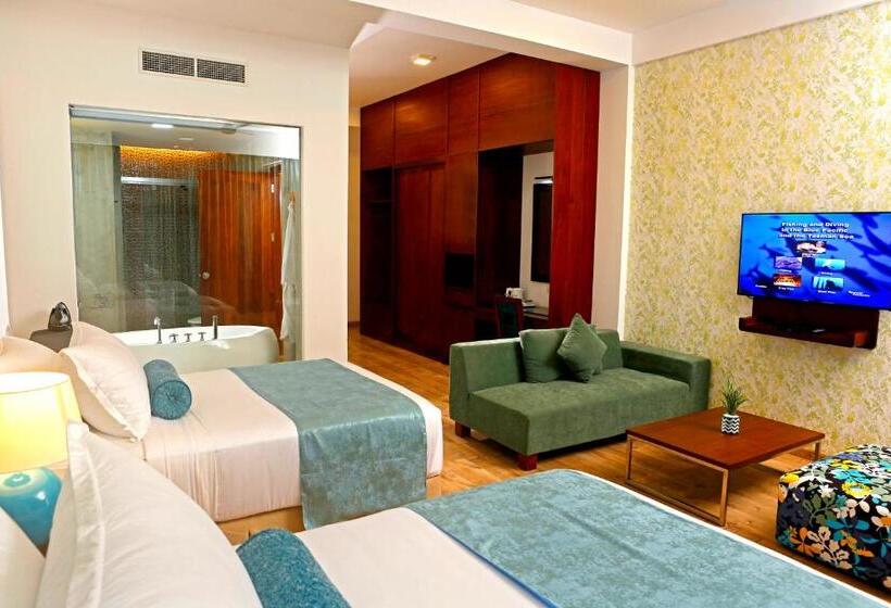 디럭스 룸, Club Waskaduwa Beach Resort & Spa