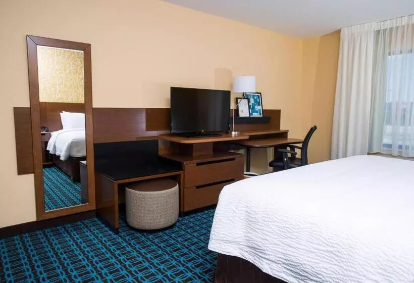 キングサイズベッドのスタンダードルーム, Fairfield Inn & Suites By Marriott Lincoln Southeast