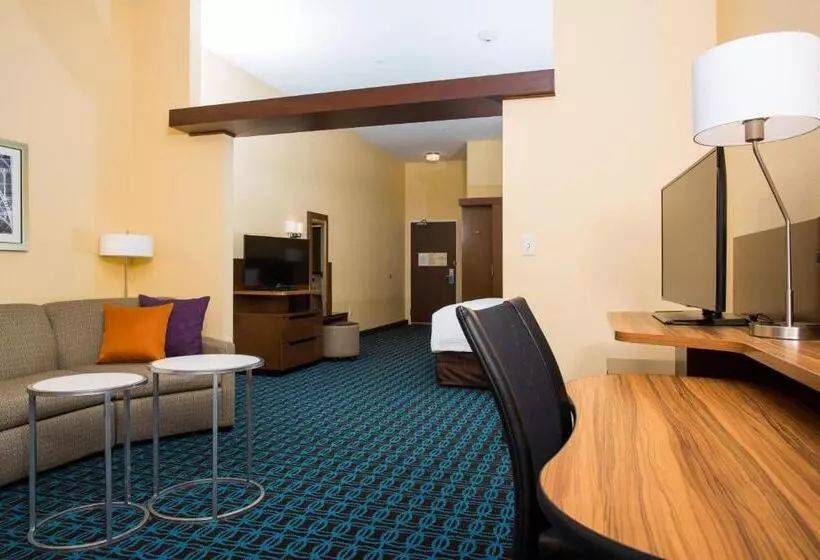 キングサイドベッドのスタンダードワンルーム, Fairfield Inn & Suites By Marriott Lincoln Southeast