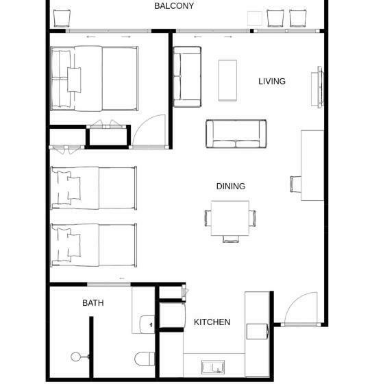 חדר משפתחתי סופריור, Moby Dick Waterfront Resort Motel