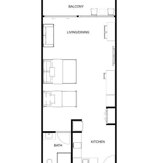 חדר דלוקס, Moby Dick Waterfront Resort Motel