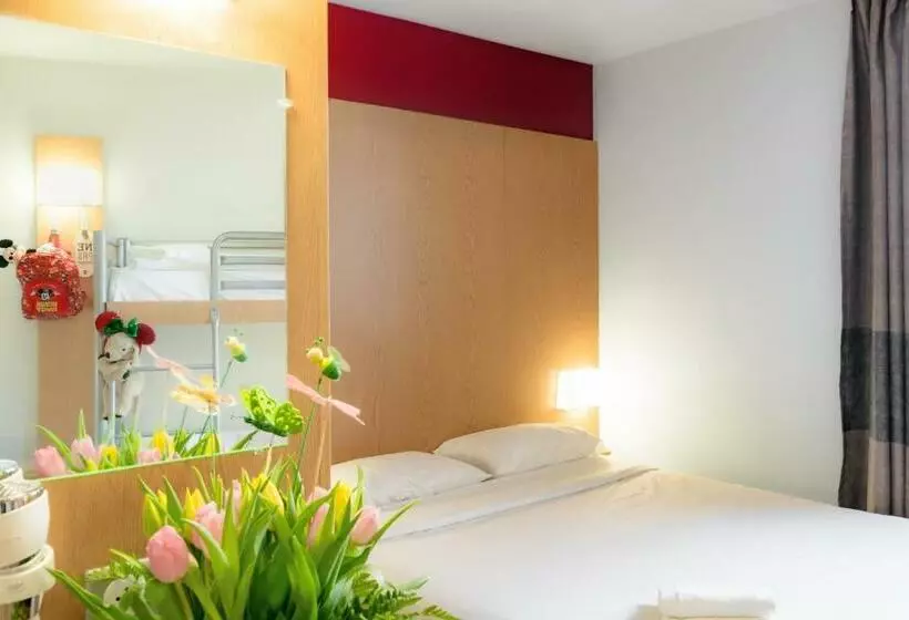 ２段ベッド付スタンダード４人部屋, B&B Hôtel Près De Disneyland Paris