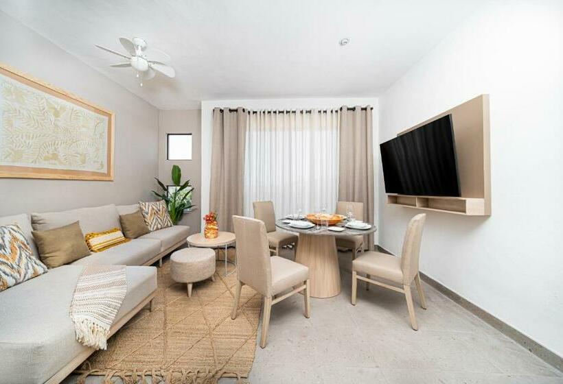 带1个卧室带花园景观的公寓, Krystal Grand Residences & Villas San Miguel de Allende