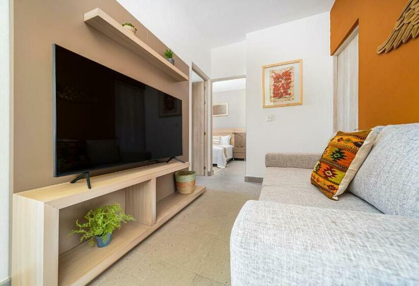 带1个卧室的豪华公寓, Krystal Grand Residences & Villas San Miguel de Allende