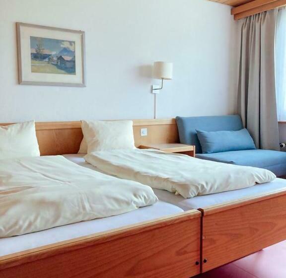 Comfort room with mountain view, Gletscherblick