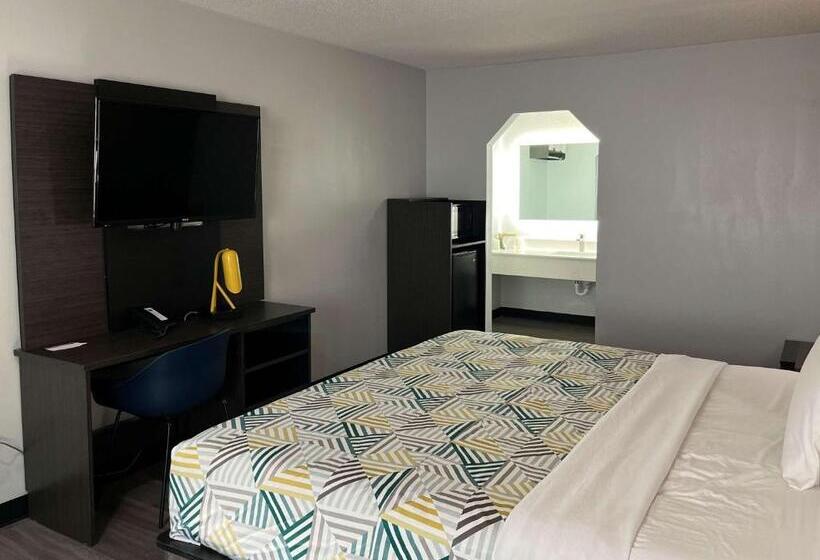 غرفة قياسية سرير كينج لذوى الإحتياجات الخاصة, Motel 6 Lafayette, In