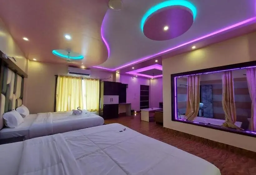 Perhehuone Sivuttainen Merinäkymä, Sweet Dream Beach Resort !! 50 Mts From Beach ! Peaceful Room With Garden View Free Parking !!