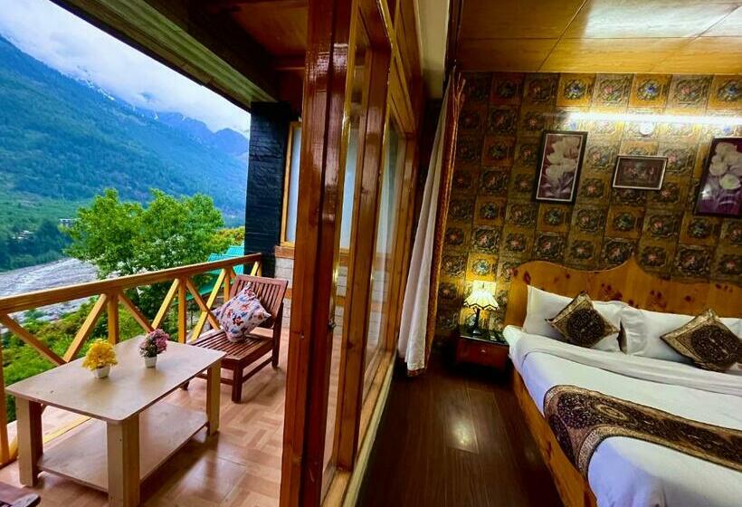 标准间带阳台, Bentenwood Resort   A Beutiful Scenic Mountain & River View