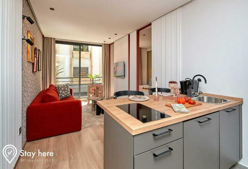 آپارتمان 1 خوابه با بالکن, Stayhere Casablanca   Maarif   Elite Residence