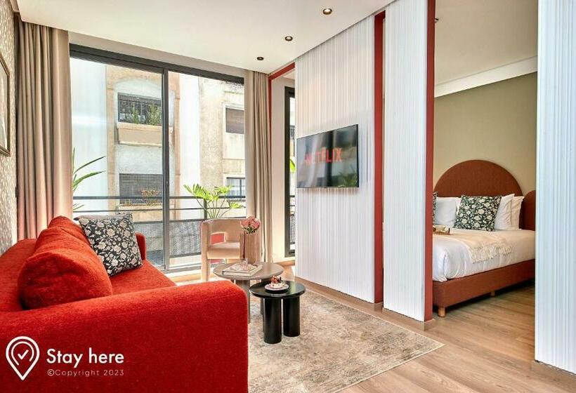 آپارتمان 1 خوابه با بالکن, Stayhere Casablanca   Maarif   Elite Residence