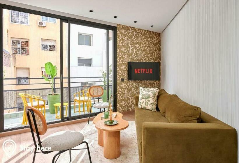 آپارتمان دوبلکس 1 خوابه, Stayhere Casablanca   Maarif   Elite Residence