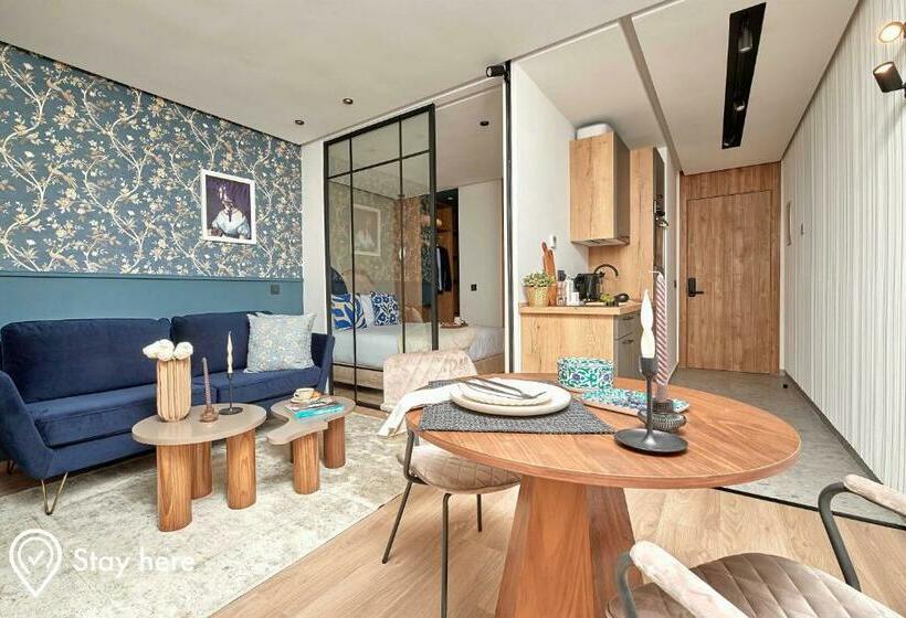 标准工作室带阳台, Stayhere Casablanca   Maarif   Elite Residence
