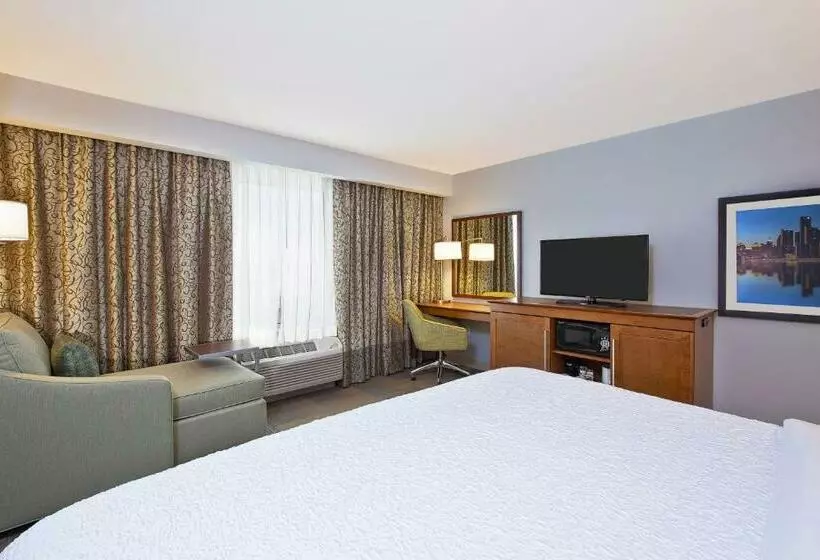 身障者適用キングサイズベッドルーム, Hampton Inn By Hilton West Bloomfield Novi