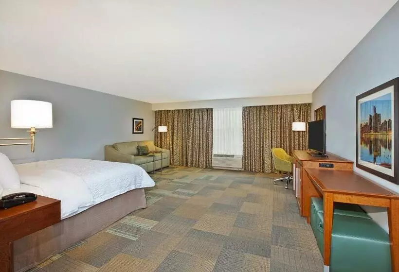 キングサイドベッドのスタンダードワンルーム, Hampton Inn By Hilton West Bloomfield Novi