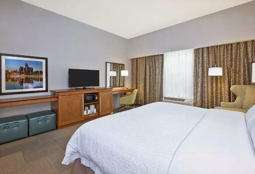 キングサイズベッドのスタンダードルーム, Hampton Inn By Hilton West Bloomfield Novi