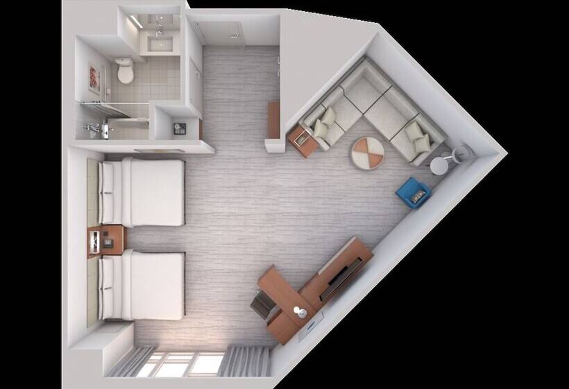 جناح جونيور مطلّ علي حمام السباحة, Hilton West Palm Beach