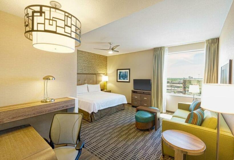 带大床的复式套间, Homewood Suites Houston Downtown