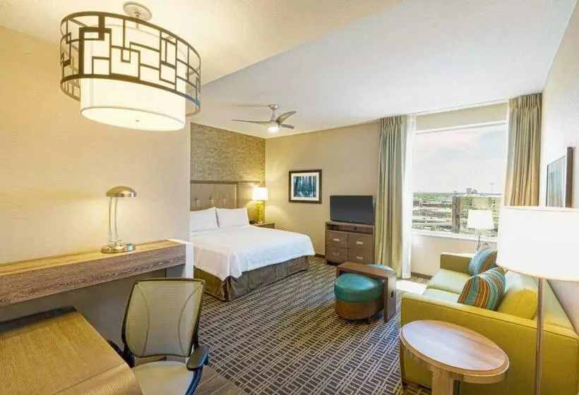キングサイズベッドのデラックススイート, Homewood Suites by Hilton Houston Downtown
