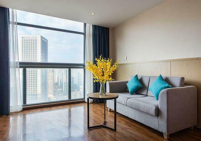 带城市景观的标准间, Kyriad Marvelous Hotel Kunming High Tech Zone Wuyue Plaza