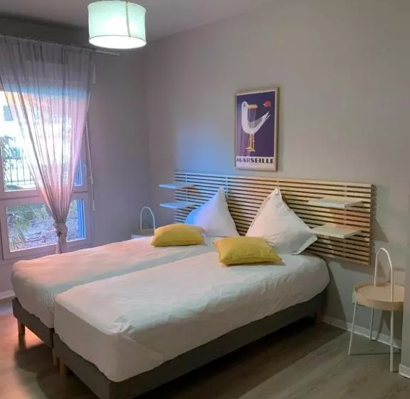 Huoneisto 1 Makuuhuone Terassi, Apparteo Marseille