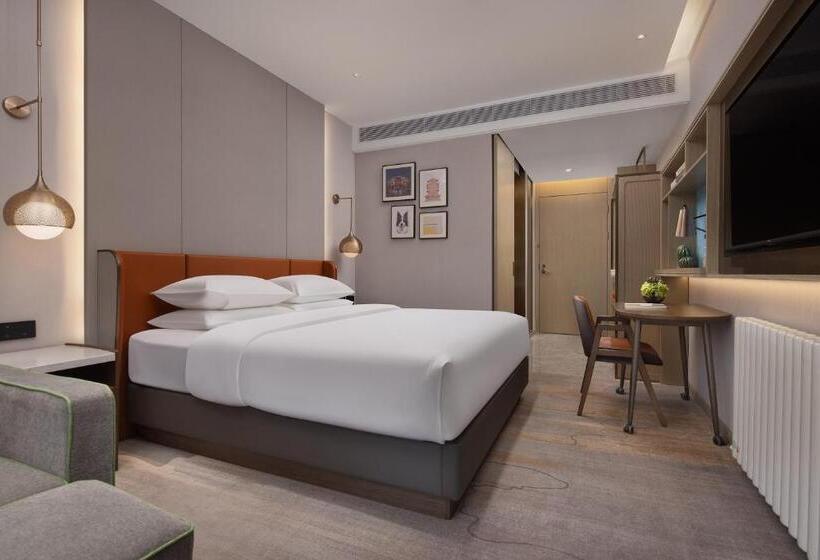 Standardrum King Size Säng, Home2 Suites By Hilton Wuhan Hankou Railway Station