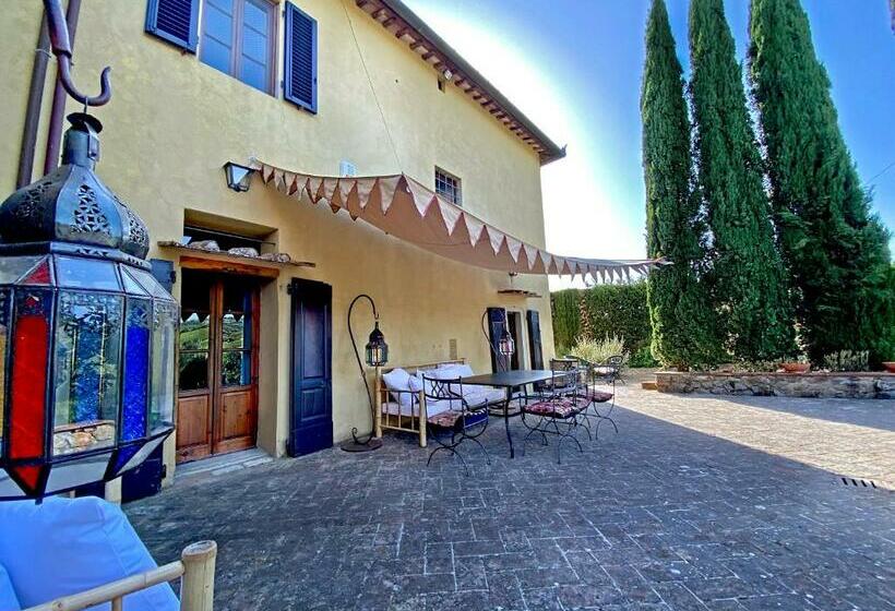 デラックスビラの１ベッドルーム, Villa Rignana   Chianti Weddings
