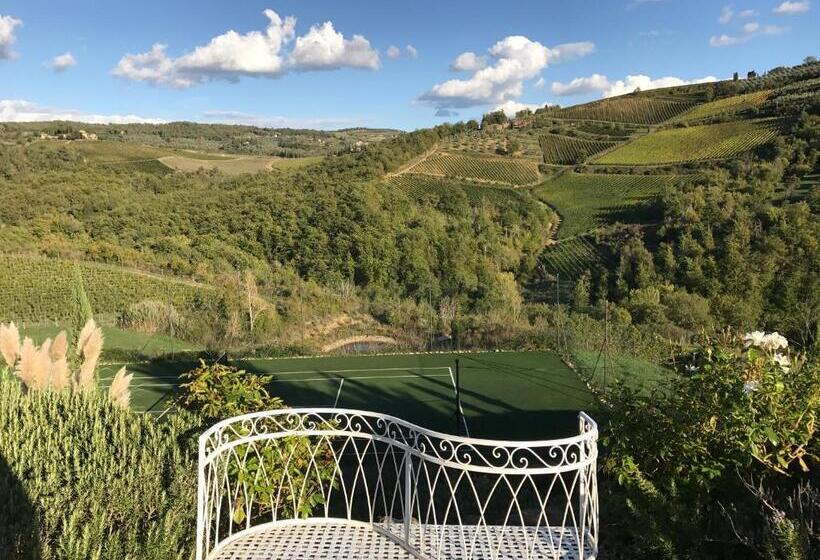デラックスビラの１ベッドルーム, Villa Rignana   Chianti Weddings