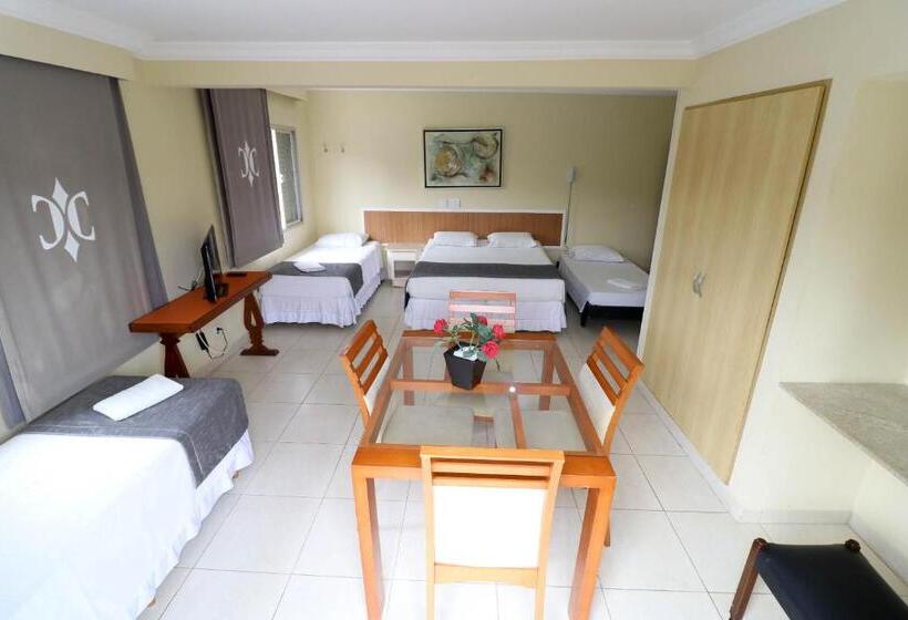 스탠다드 4인용 룸 측면 바다 전망, Charme Hotel Guarujá Frente Mar