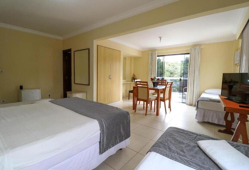 스탠다드 4인용 룸 측면 바다 전망, Charme Hotel Guarujá Frente Mar