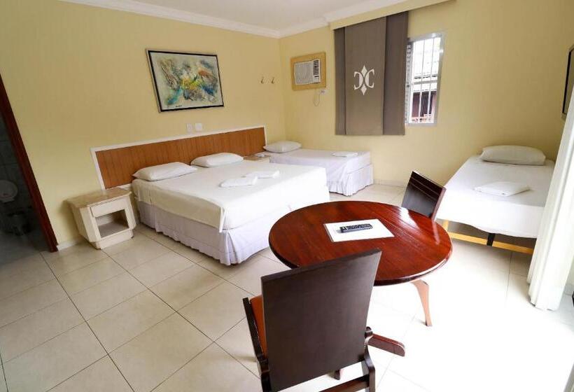 اتاق استاندارد چهارنفره با چشم‌انداز جانبی دریا, Charme Hotel Guarujá Frente Mar