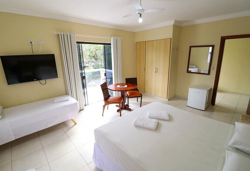 측면 바다 전망 스탠다드 3인룸, Charme Hotel Guarujá Frente Mar